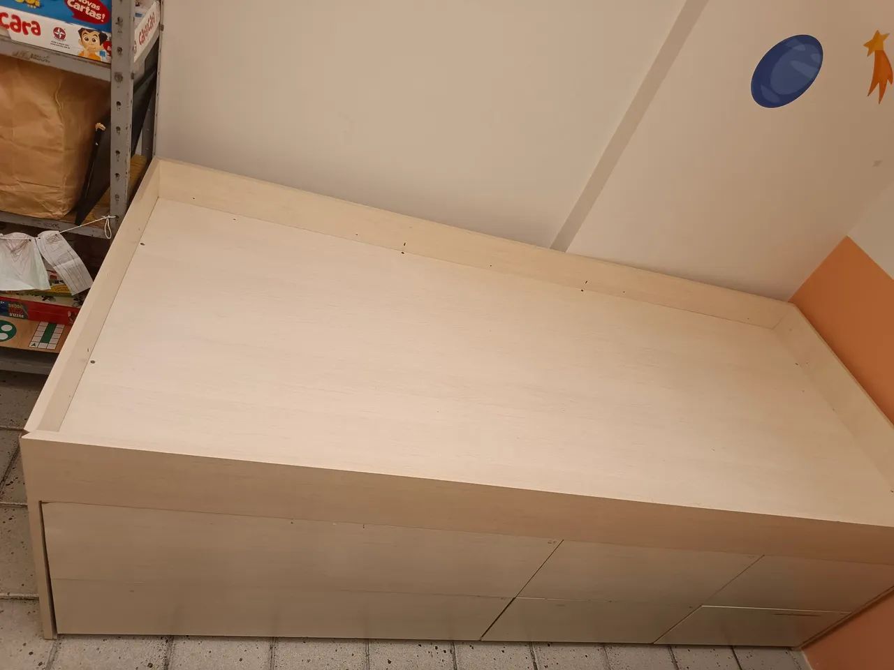Cama de solteiro com 6 gavetas  - Foto 2