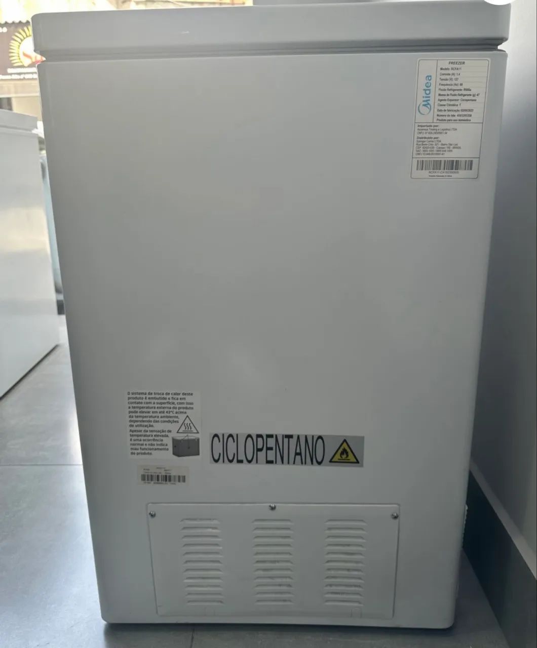 Freezer midea 150L