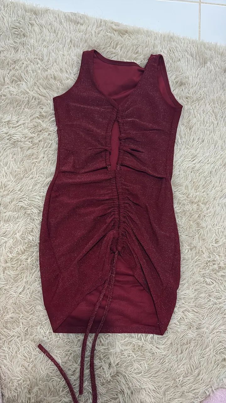 Vestido vinho 