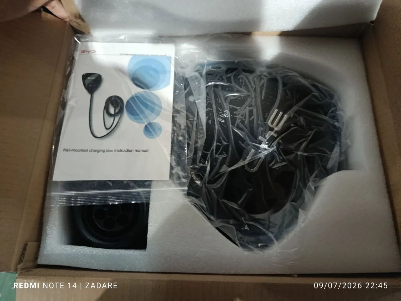 Carregador BYD fixo carro elétrico walbox 