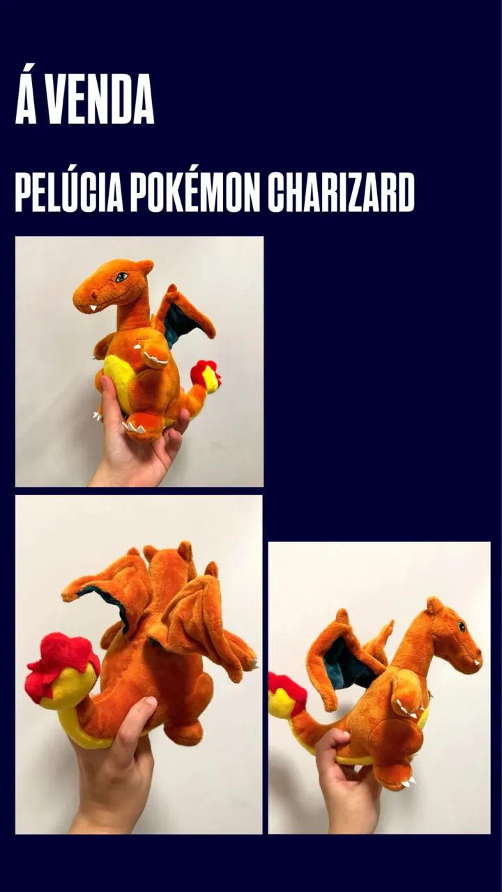 Pokémon Charizard Pelúcia Mini  - Foto 5