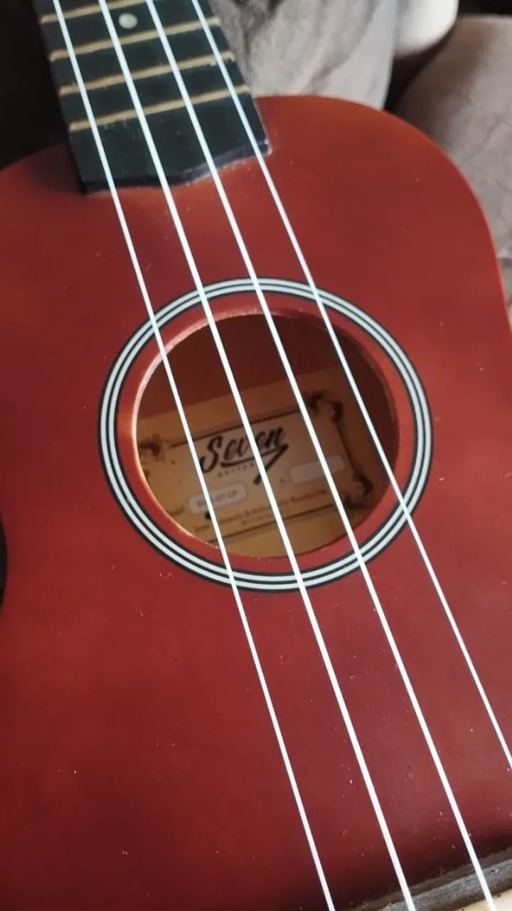 Ukulele Seven Castanho com Capa - Foto 2