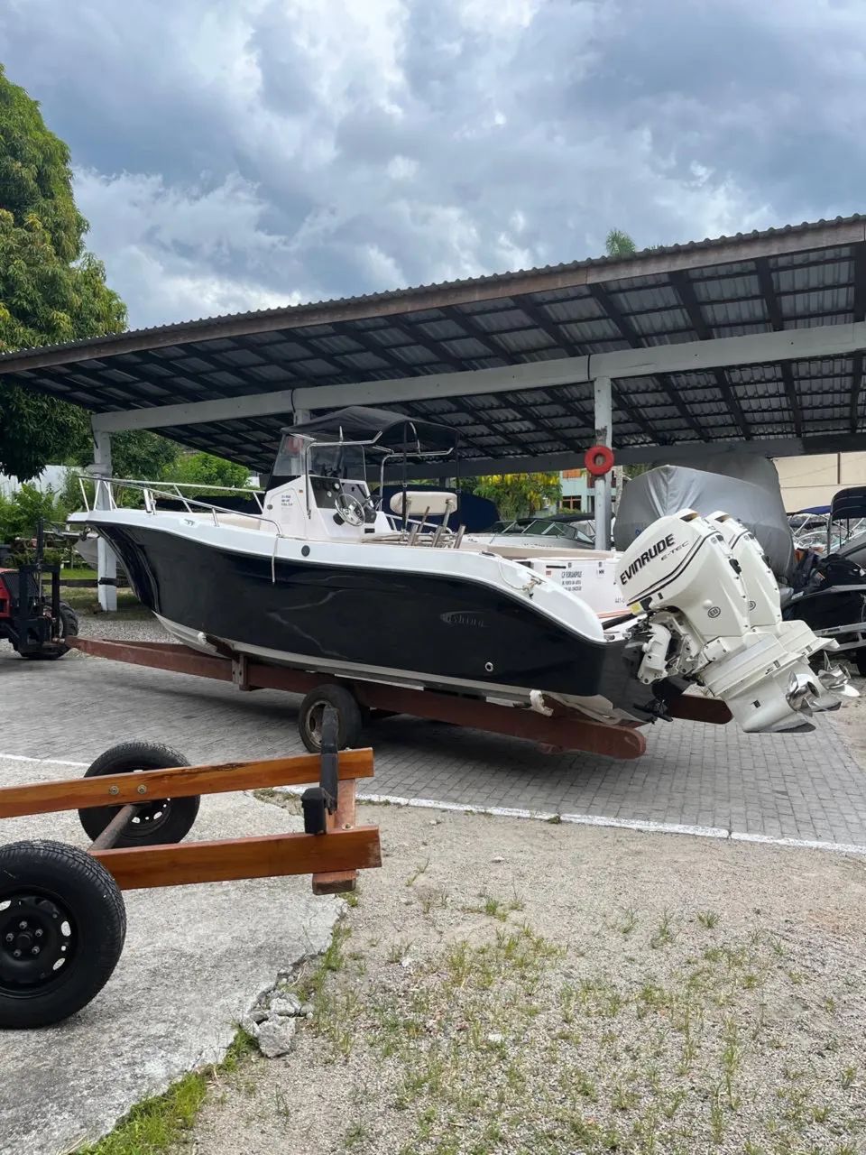 Parelha Evinrude etec 130hp 980 horas - Foto 3