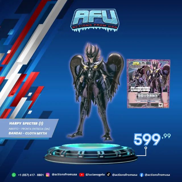 Saint Cloth Myth Bandai Harpy Specter Valentine (Surplice) 