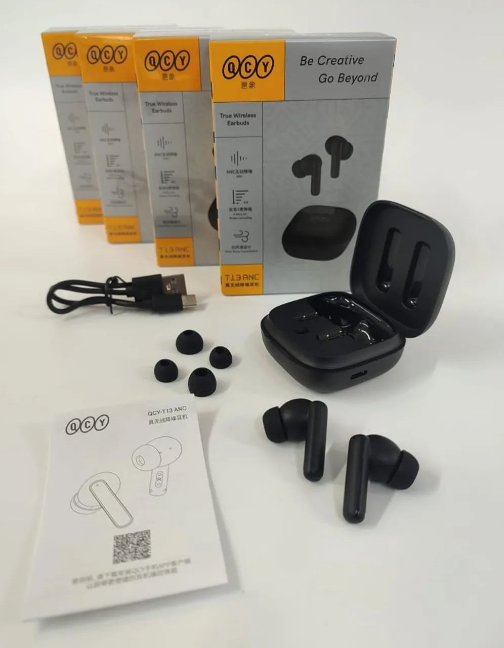 Fone Bluetooth tws Qcy T13 ANC game com 4 microfone - Foto 5