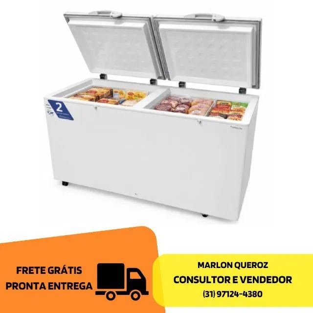Freezer Horizontal 2 Tampas 503L Fricon