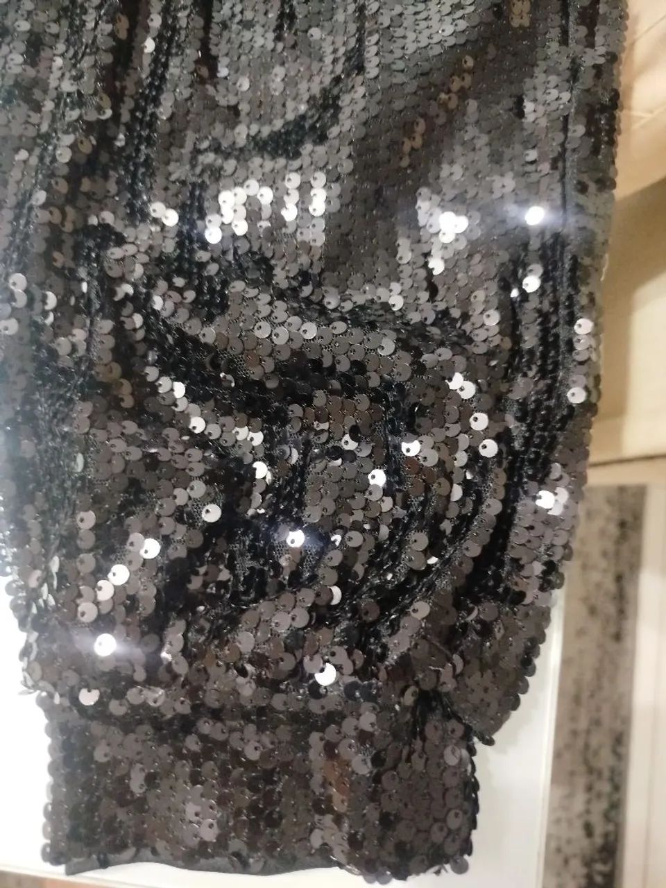 Calça feminina em paetê luxo forrada - Foto 2