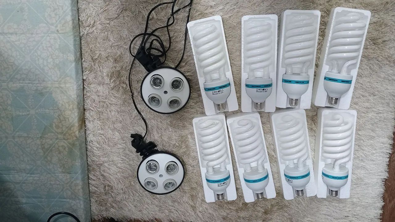 Luz continua e suporte 