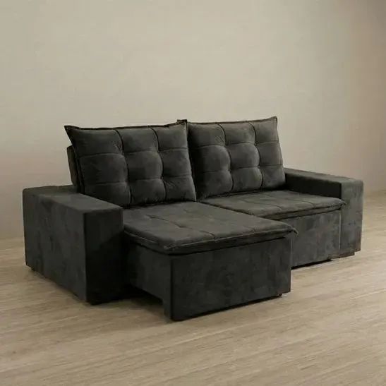 Sofa Retratil e Reclinavel Angra Estofados Linhares - Praia Moveis  - Foto 2