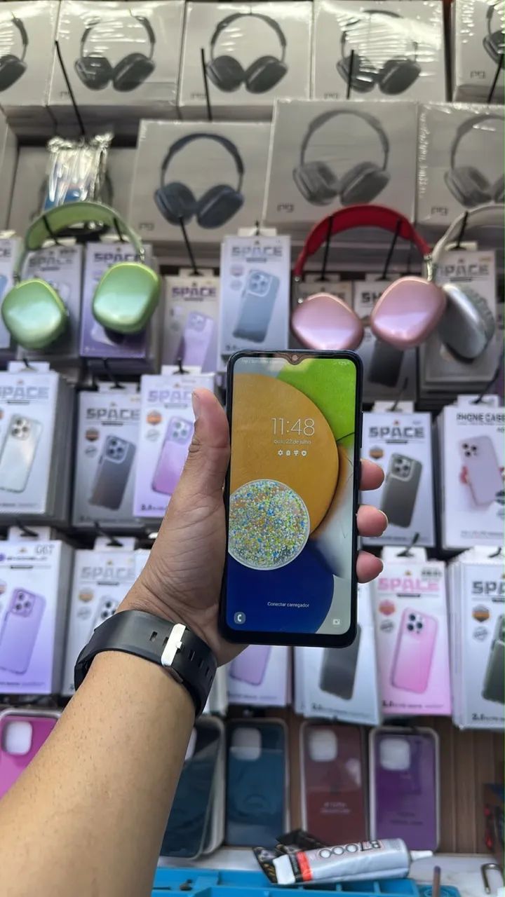 Vendo A03 64gb com capinha, carregador e garantia !!