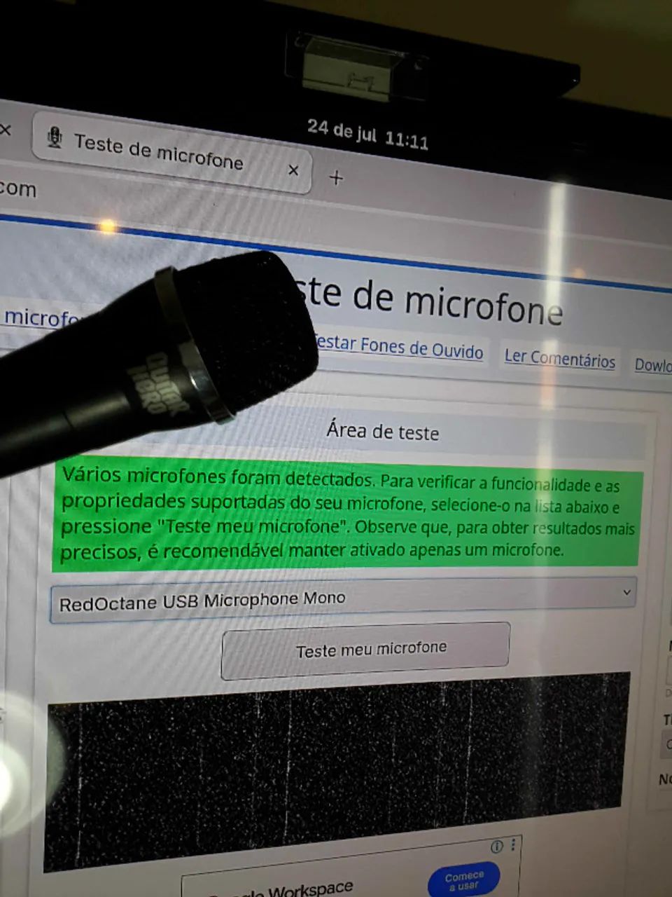 Microfone Guitar Hero USB da Original Activision - Foto 2