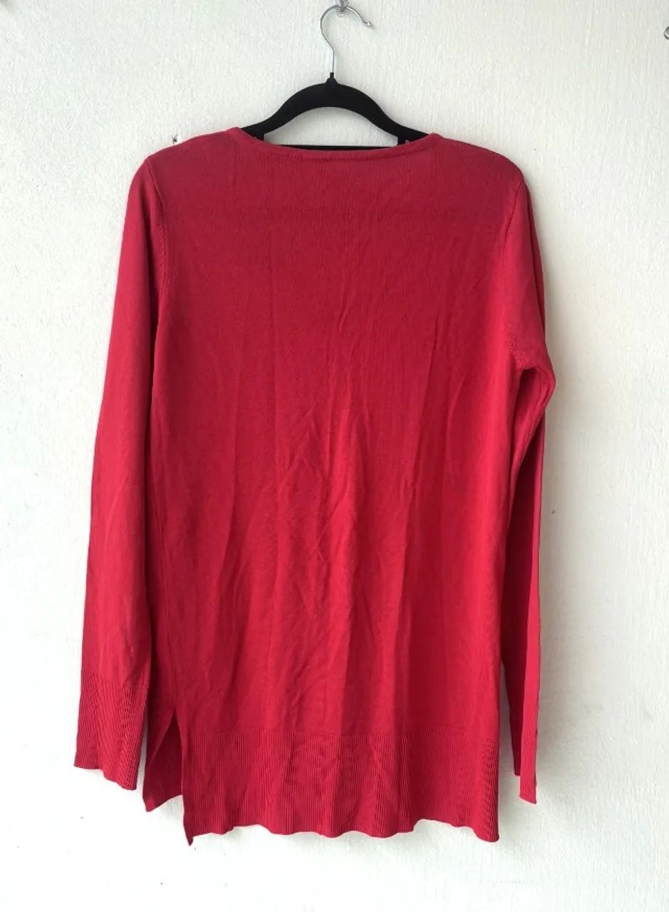 Suéter vermelho, tamanho G, classico. - Foto 2