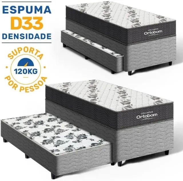  Cama Auxiliar Solteiro Nova - Ideal para Hóspedes 