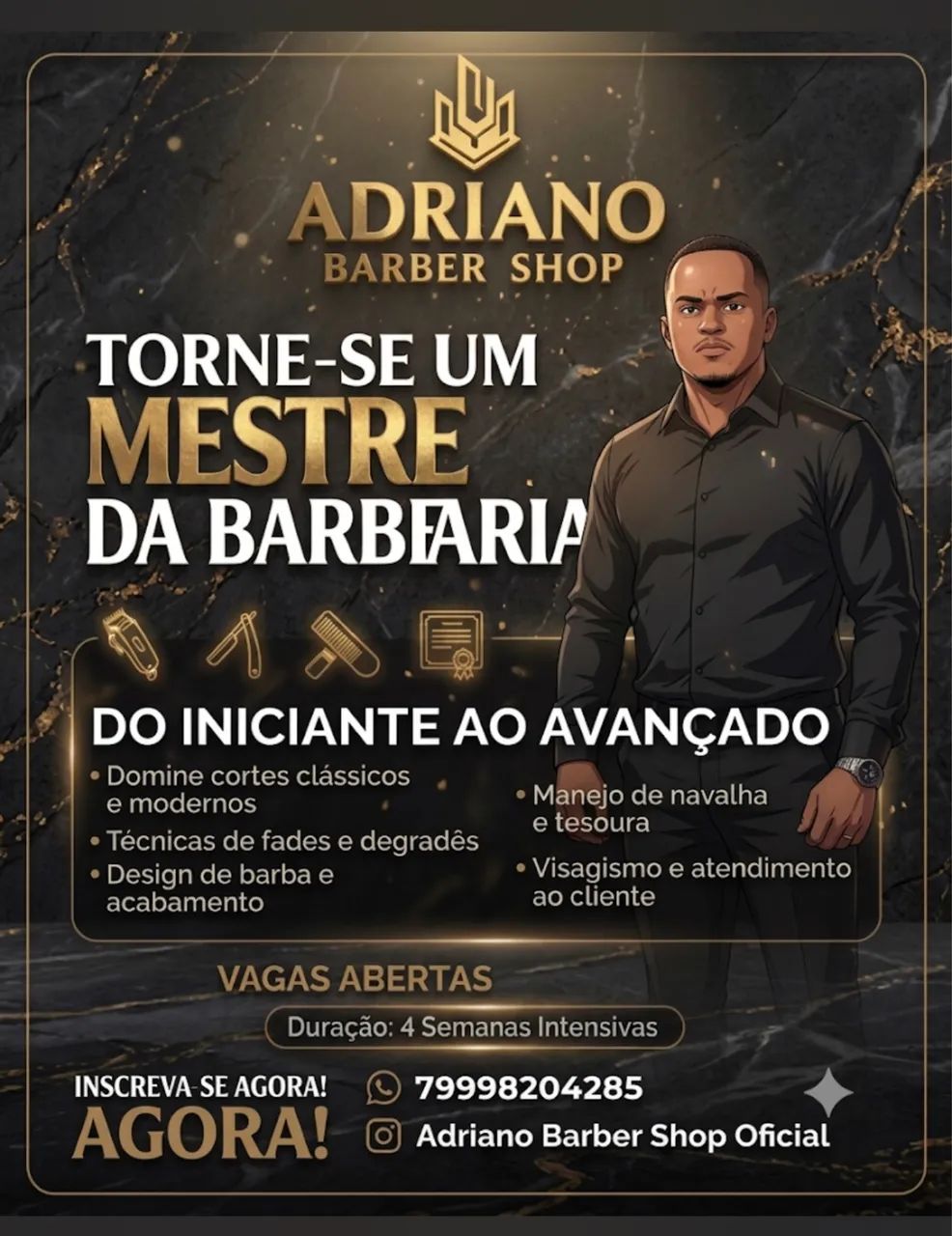 Curso de barbeiro do básico ao avançado 