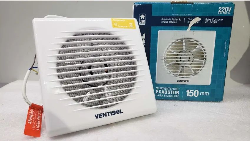 2 Exaustor r150mm 220v e 2 Coifa, 6 metros e 3 metros