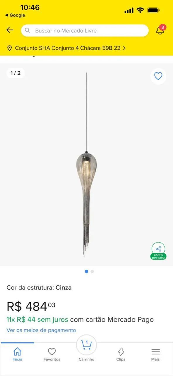 Lustre Pendente