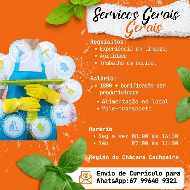 Auxiliar de limpeza