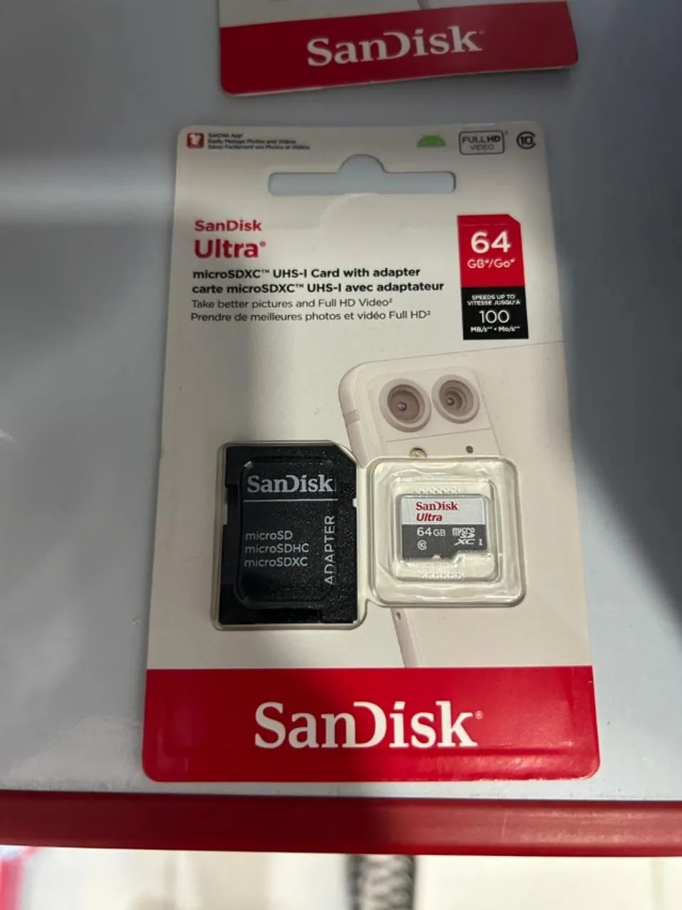 Cartão de memória 64GB Classe 10 Original 