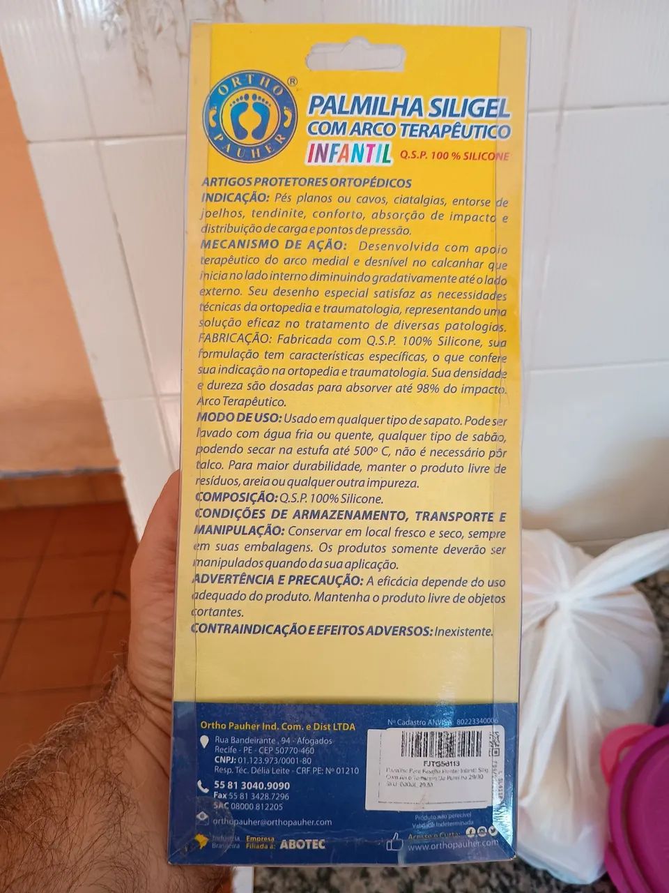 Palmilha Siligel com arco terapêutico  - Foto 2