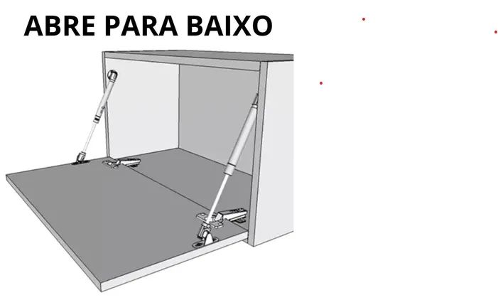 Gabinete p/ Banheiro 60cm largura 50 altura com Cuba porta com pistão 1 gaveta. - Foto 6
