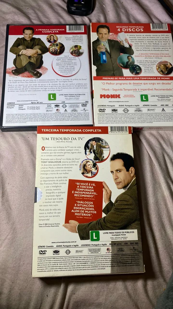 DVDs MONK - série - primeira segunda e terceira temporada  - Foto 2