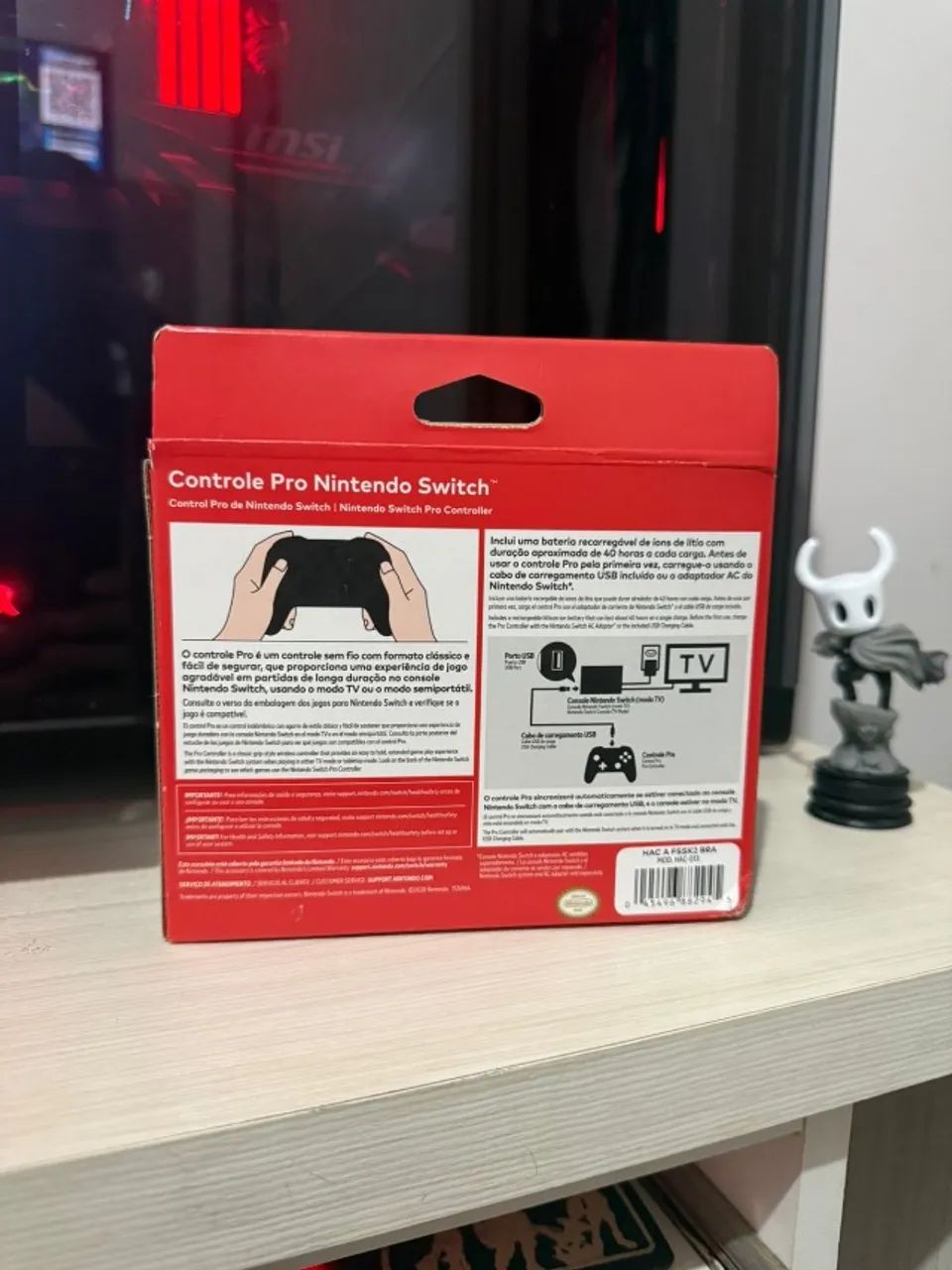 Nintendo Switch Pro Controller Sem Fio Seminovo  - Foto 2