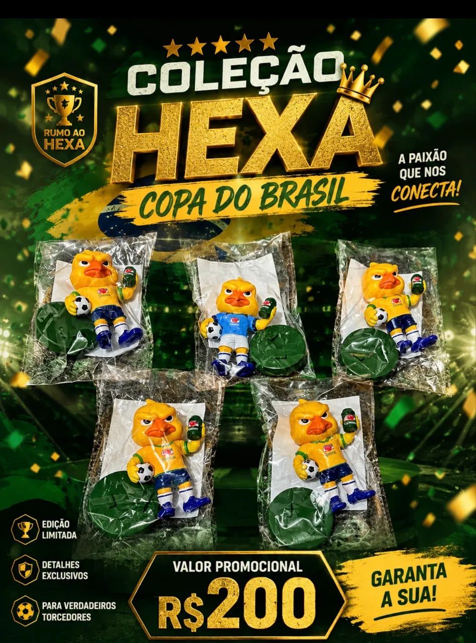 Canarinho mascote da copa coleção completa 