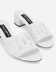DOLCE & GABBANA - Mule Branco em Couro Legítimo