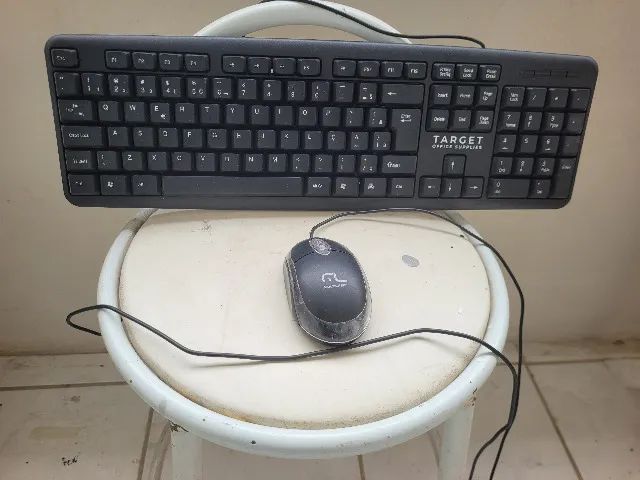 Teclado mais Mouse com fio