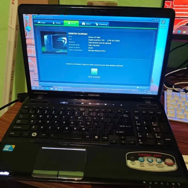 Notebook i7 740 / 16GB / GT 330