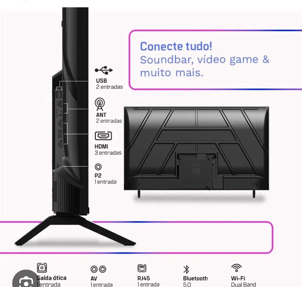 SMART TV QLED 55 POLEGADAS HQ - Foto 3