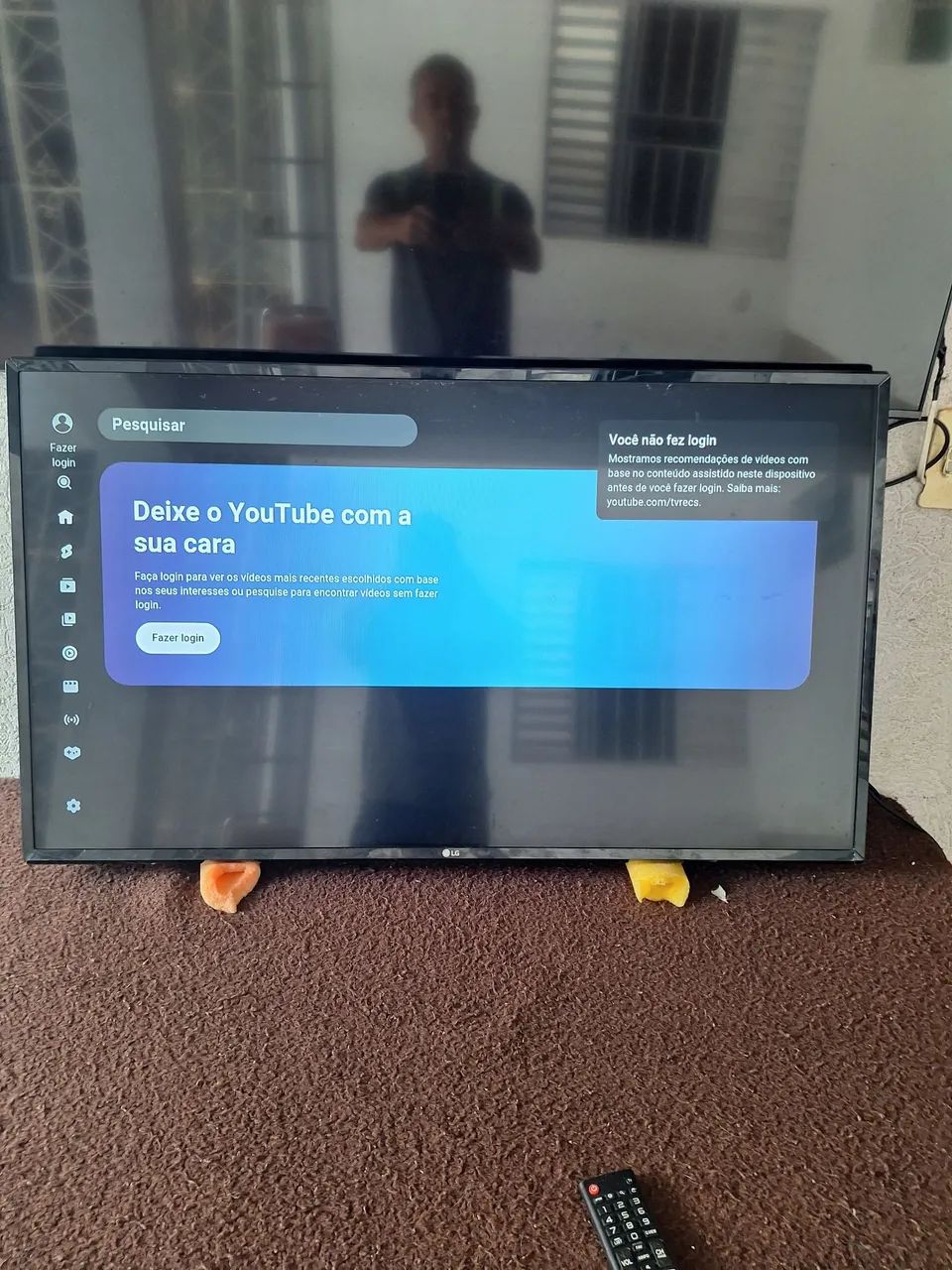 TV SMART LG WEB OS 43  POLEGADAS FUNCIONANDO PERFEITAMENTE SEM OS PES ACEITO CARTÃO  - Foto 5
