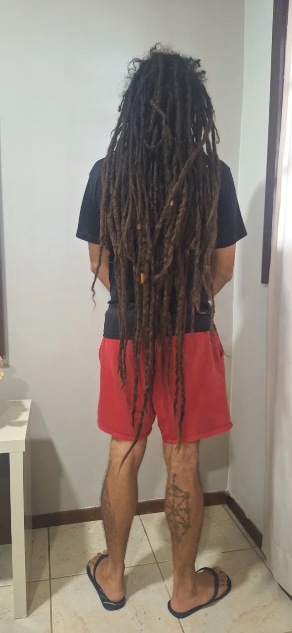 Dreads naturais, sem emendas, sem tinta / 90cm - 105cm - Foto 4