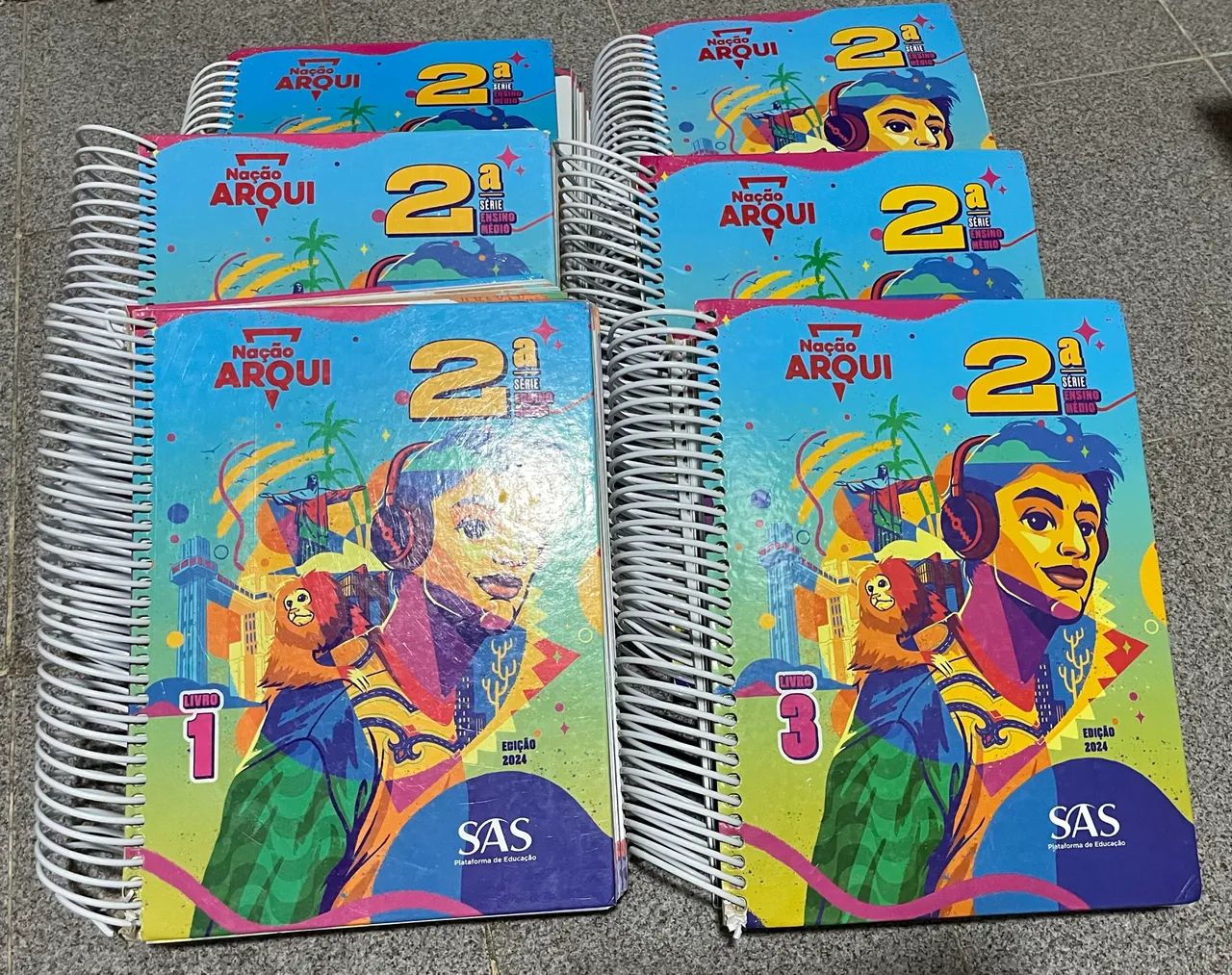 Livro do 2 ano (2024) SAS COMPLETO+Artes+Filos./Sociol+Enem Habilidades+Produção Textual