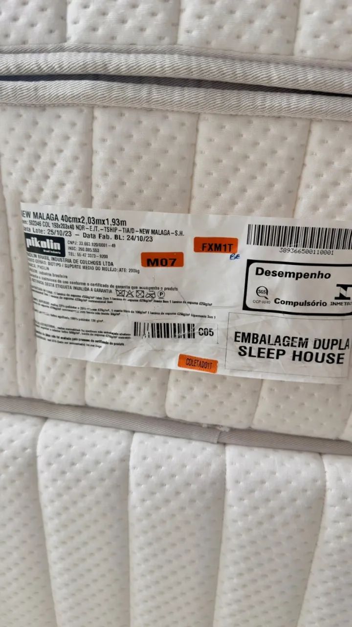Cama King Box Pikolin New Malagá - Foto 3
