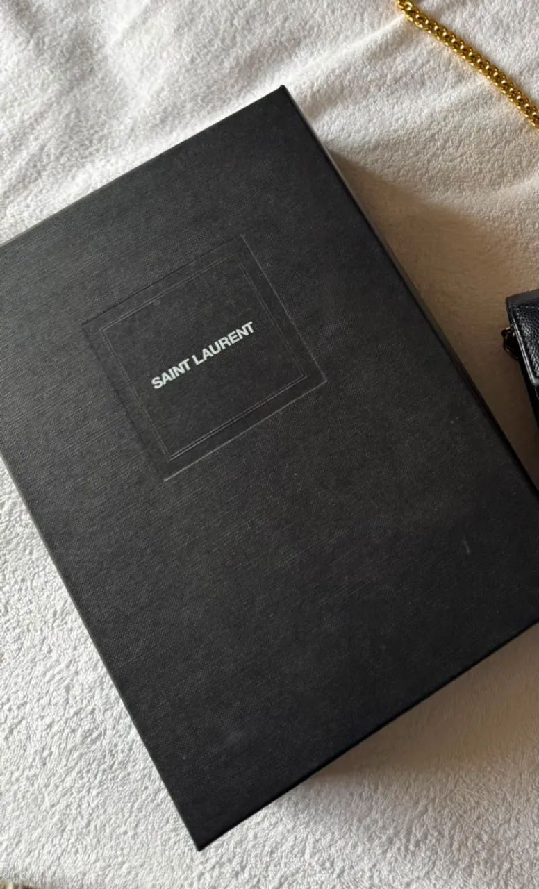 Saint Laurent Clutch Classic Cassandre matelassê de couro   - Foto 4