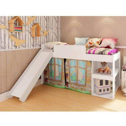 Cama com escorregador
