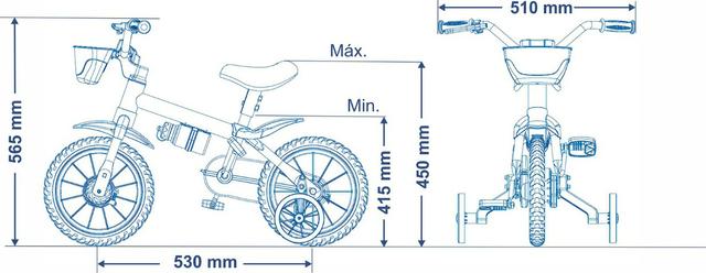 Bicicleta Aro 12 Nathor Feminina c/ Selim de Espuma - Foto 5