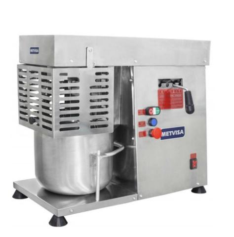 Batedeira Planetária Amassadeira de bolo e massas em Inox 12 Lt Metvisa