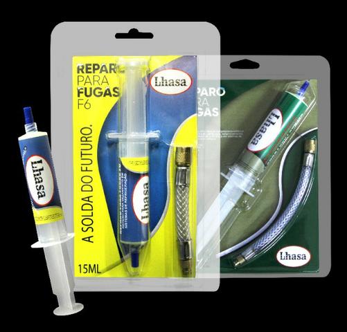 Tapa Fugas Refrigeração F6 Brasweld 15 Ml com mangueira