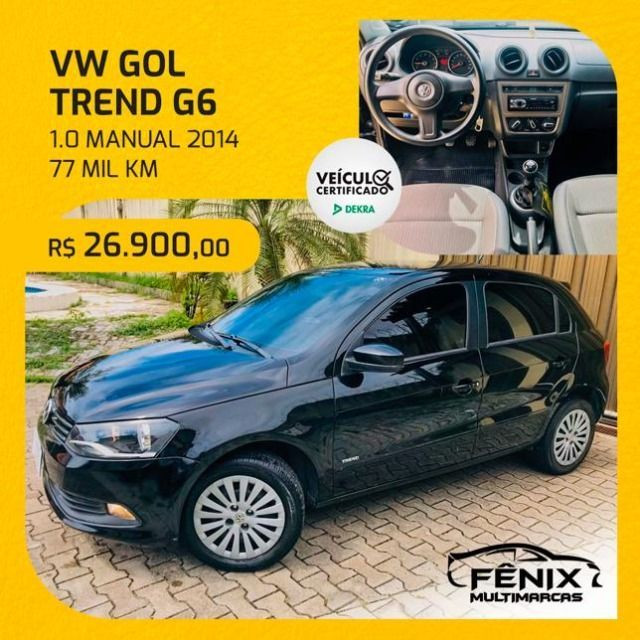 Gol Trend G6 1.0 2014 77 mil km - Foto 7