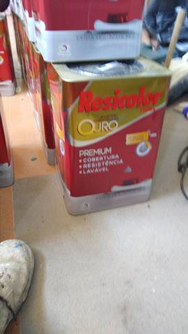 4 balde de 18 litros semibrilho cor palha