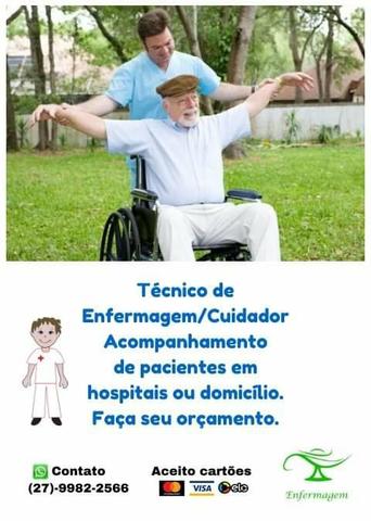 Técnico de enfermagem, cuidador