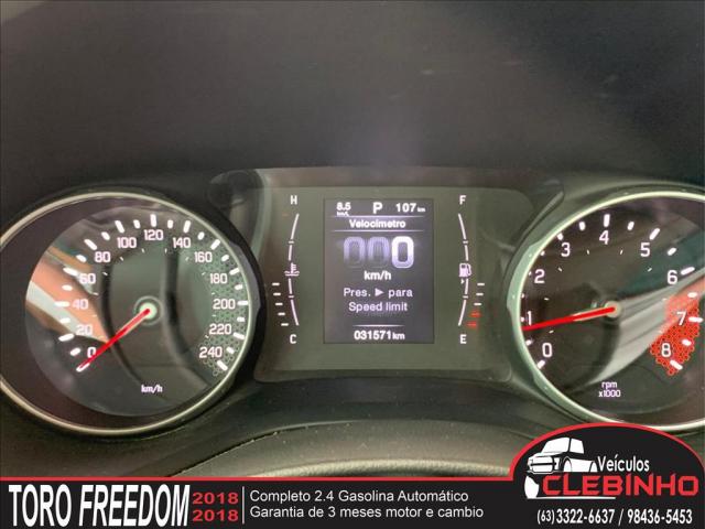 FIAT TORO 2.4 16V MULTIAIR FLEX FREEDOM AUTOMÁTICO - Foto 10