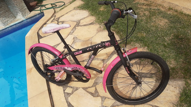 Bicicleta Caloi Aro 20 Barbie 7 marchas - Foto 5