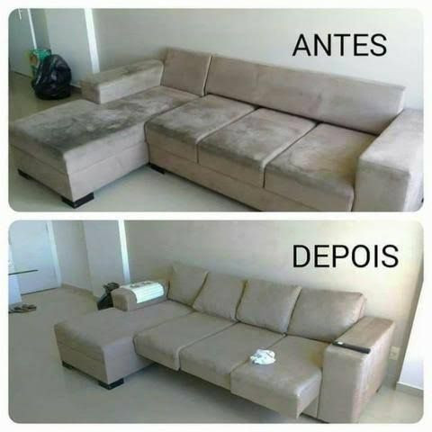 Higienização de sofá coxão a seco na residência - Foto 3