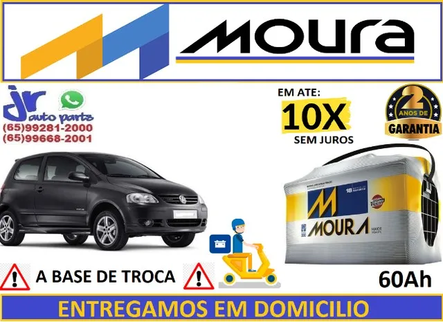 Bateria Moura 60ah fox 2005-2014 12v