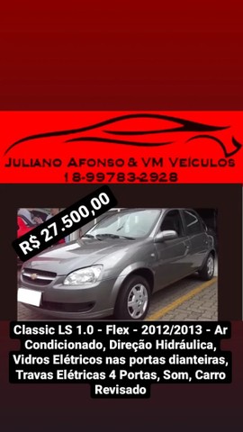 CLASSIC LS 1.0 FLEX 2013 COMPLETO