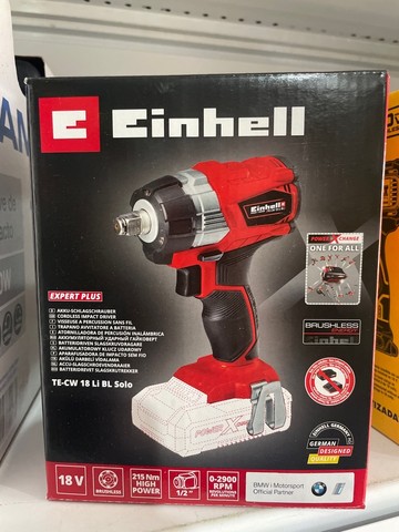 Chave de Impacto 1/2'' e 1/4'' 18V Brushless Einhell TE-CW 18 Li BL Solo