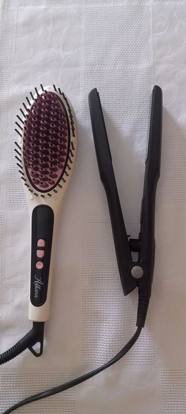 Escova alisadora + Prancha 